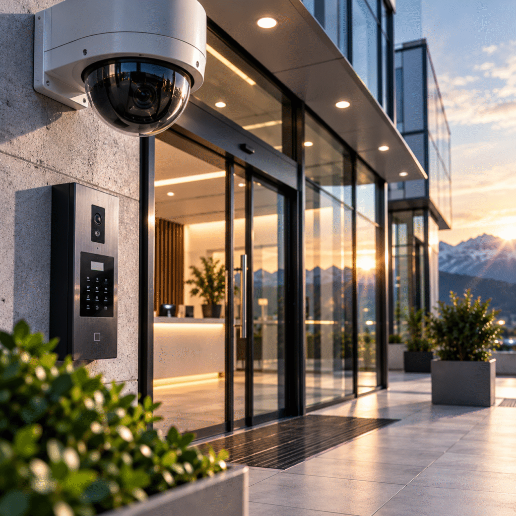 Moderne-Bueroarchitektur-mit-Sicherheitstechnik